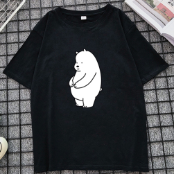 Ukawaii超目玉 シンプル カートゥーン プリント 半袖 Ｔシャツ