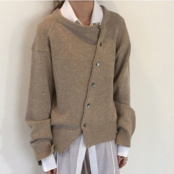 Ukawaii大人気 ファッション デザイン 新作 長袖 2色 合わせやすい ニットセーター