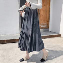 Ukawaii高級感 シンプル ファッション フェミニン ハイウエスト Aライン スカート