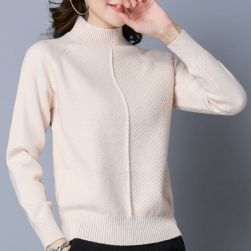 Ukawaii売れ筋 秋冬 韓国風 ゆったり ニット ハーフネック 長袖 厚手 柔らかい セーター
