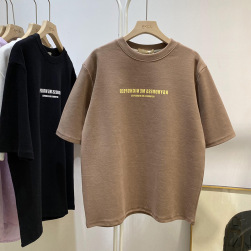 Ukawaii激安セール 韓国風 カジュアル 合わせやすい 英字 プリント 半袖 Ｔシャツ