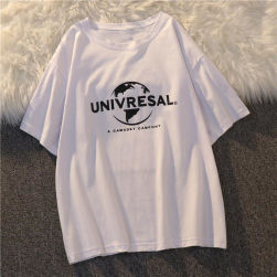 Ukawaii 豊富な品揃え 韓国系 定番 無地 アルファベット 半袖 Tシャツ