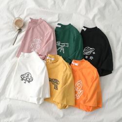 Ukawaii レディース 人気 韓国風 かわいい 通学 キャンパス 半袖 Ｔシャツ