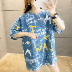 Ukawaii 着回し 今季注目 韓国風 レディース プリント 半袖 Ｔシャツ