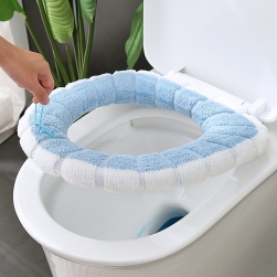 Ukawaii 清新 無地 暖かい冷え対策 洗濯可能 ウォシュレットシート トイレ用品 便座クッション