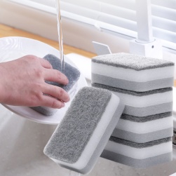 Ukawaii 多機能キッチンブラシ 抗菌 防臭 耐熱 柔軟 ブラシ皿スポンジク用皿洗い スポンジ