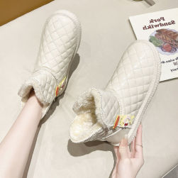 Ukawaii 激安販売中 暖かい キュート カジュアル 切り替え 厚底 丸トゥ プラットフォーム ショート丈ブーツ