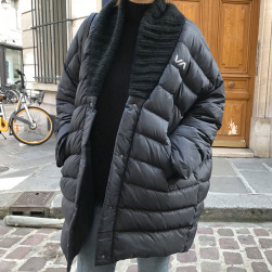 Ukawaii 秋冬新作追加 トレンドアイテム シングルブレスト 切り替え デザイン性 中綿コート