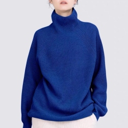 海外トレンド 人気 全3色 ハイネック ニット ゆったり 長袖 合わせやすい セーター