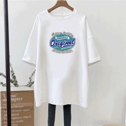 人気を独占中♡ カジュアル プルオーバー プリント ラウンドネック 半袖 Tシャツ