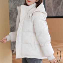 柔らかくて優しい印象 韓国風 ファッション フード付き 厚手 防寒 5色展開 中綿コート