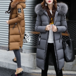おしゃれ度アップ 韓流ファッション フード付き 厚手 防寒 多色展開 中綿コート