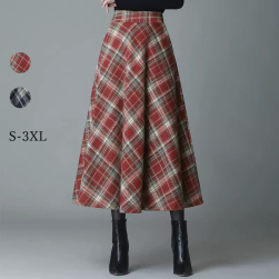 おしゃれ度高め 韓国系 シンプル ハイウエスト 大人可愛いAライン スカート