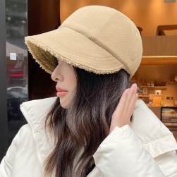好感度UP 韓国ファッション シンプル 無地 パイピングレディース 帽子