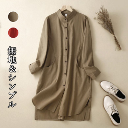 大流行新作 無地 定番 ファッション カジュアル シングルブレスト シャツ