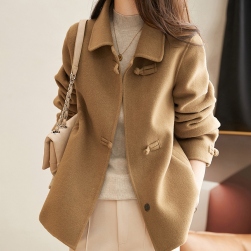 品質のいい新品シンプル合わせやすいシングルブレスト着やすいコート