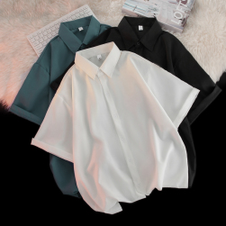 人気新作 品質のいい新品 定番シンプル 3色展開 レディース 体型カバー 男女兼用 シャツ・ブラウス