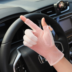 こだわりデザイン UV手袋 接触冷感 手袋 紫外線 指穴 UVカット 冷感 スマホ対応 スマホ手袋 紫外線防止 かわいい 夏