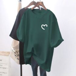 絶対欲しい かわいいプリント多色展開ルーズラウンドネック半袖着やすいTシャツ