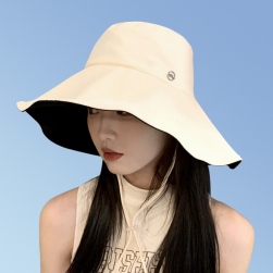 夏を楽しむ 全5色 シンプル 無地 配色 UVカット 日焼け防止 紫外線対策 帽子