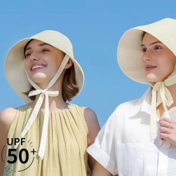 絶対欲しい シンプル 全4色 無地 ボウタイ レディース 日焼け防止 紫外線対策 帽子