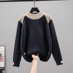 組み合わせ自由 個性的なデザイン 防寒 配色 ニットセーター