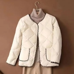 絶対欲しい 防寒 暖かい レトロ 切り替え プラスサイズショート丈 中綿コート