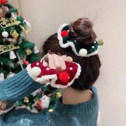 クリスマス限定 韓国風 ファッション スウィート シンプル キュート ビーズ ファーボール サークル アクセサリー