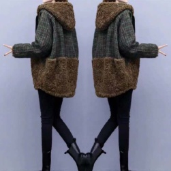 人気集中アイテム カジュアル 切り替え 秋冬 体型をカバー ジッパー フード付き 防寒 中綿コート