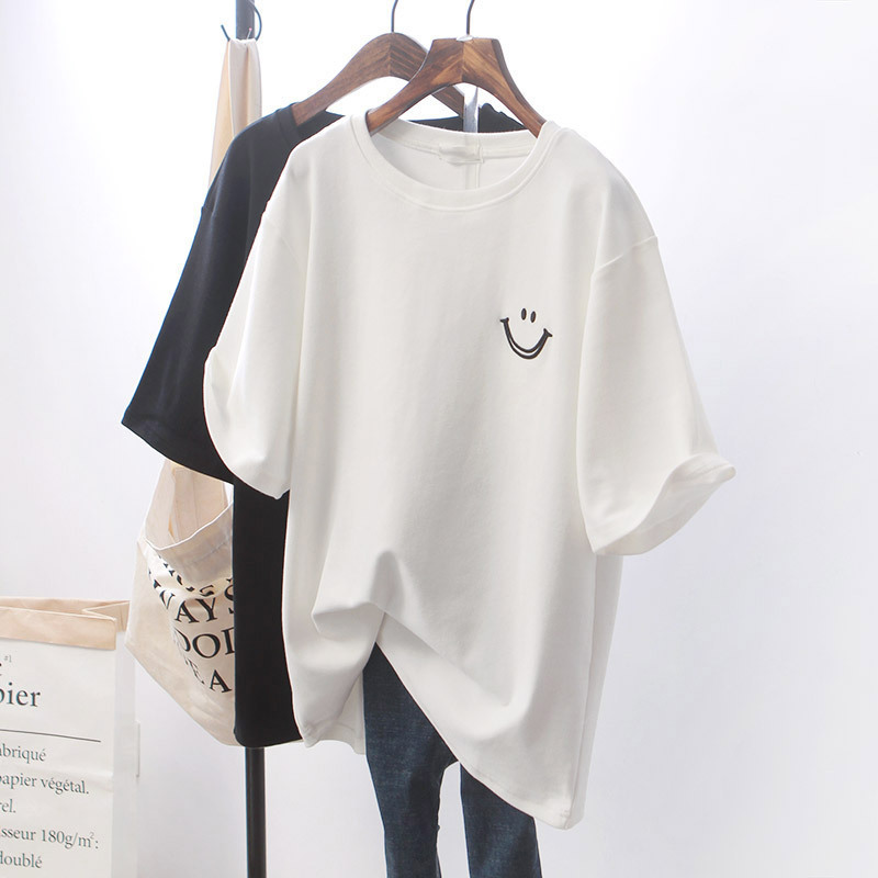 好印象MAX♡ 半袖 高く見える 無地 ラウンドネック ぴったりしたサイズ感 シンプル Tシャツ