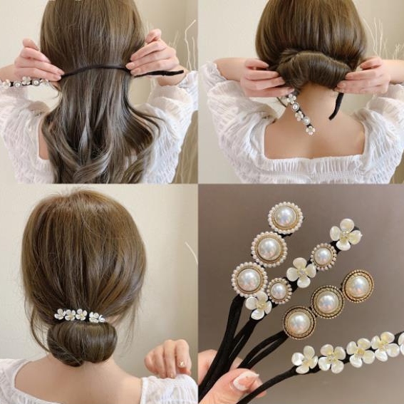 韓国風ファッションスウィートビーズヘアーアクセサリー