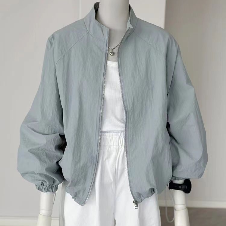 【夏応援限定価格￥2,299!】人気急増中! 紫外線対策 スタンドネック 無地 長袖 吸湿速乾 ジャケット 夏に欠かせない