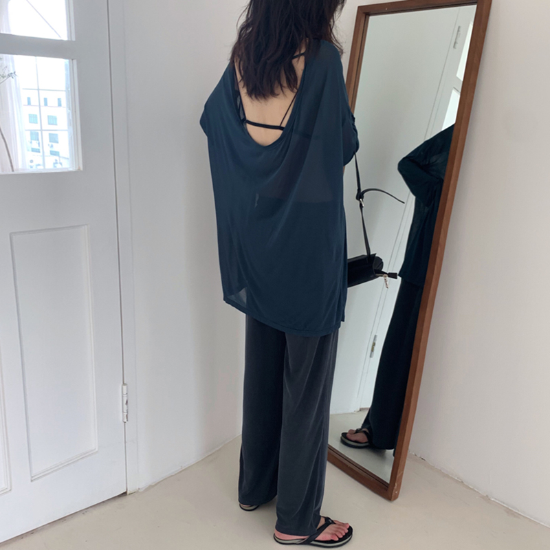 ブルー パンツ