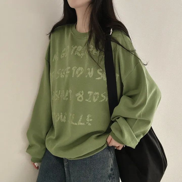 クルーネック オーバーサイズ レタリングTシャツ "home-products"