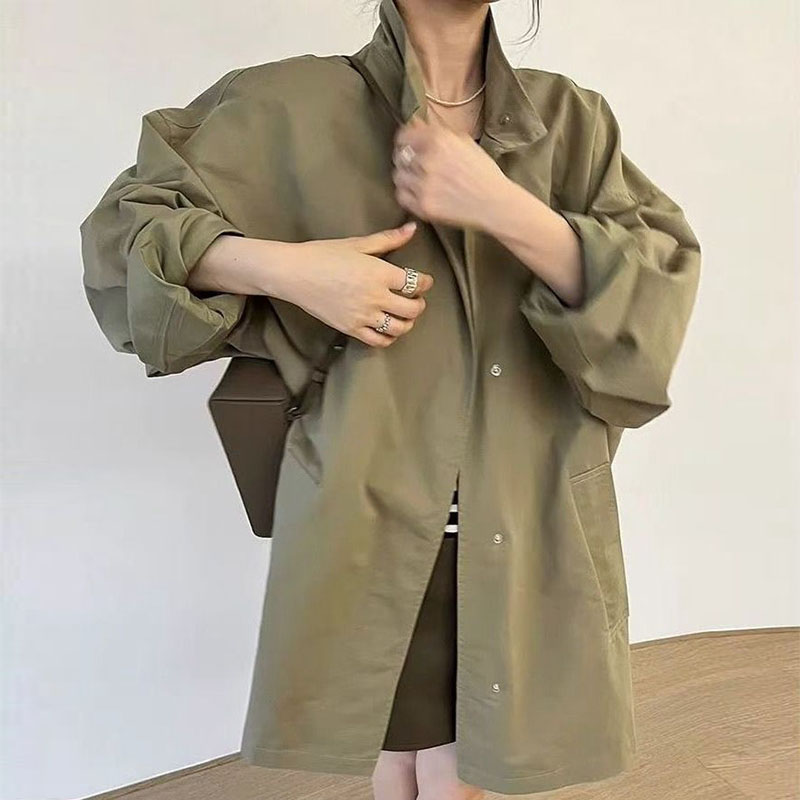 ルーズフィット ミドル丈アウター