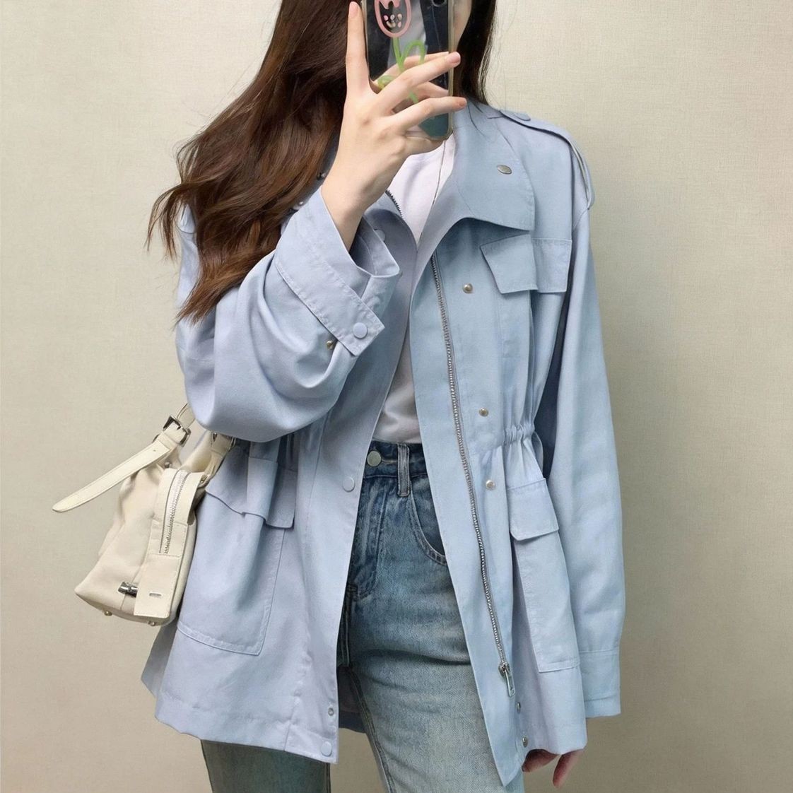 春秋デイリー ショートトレンチアウター