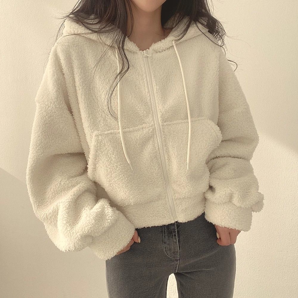 フード付き アプリコット