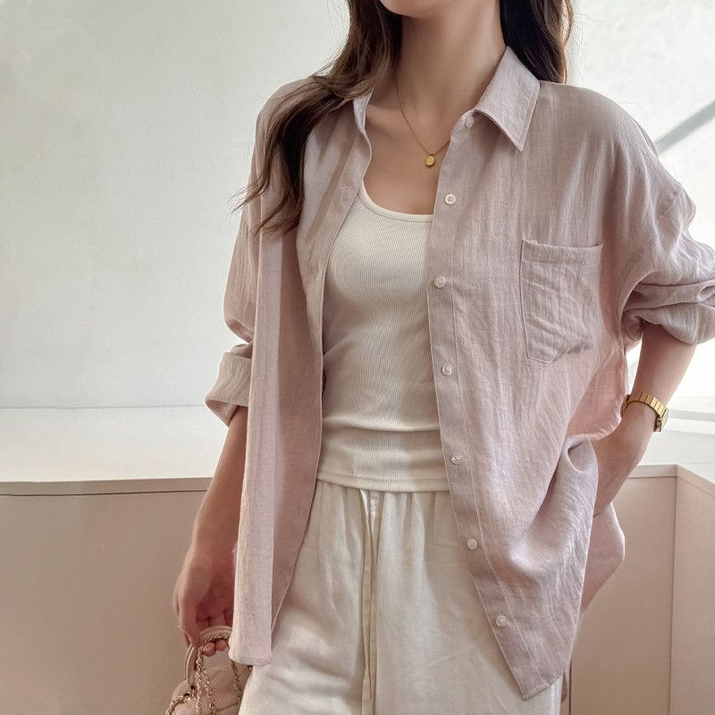ルーズフィット シングルポケット シャツ "home-products"