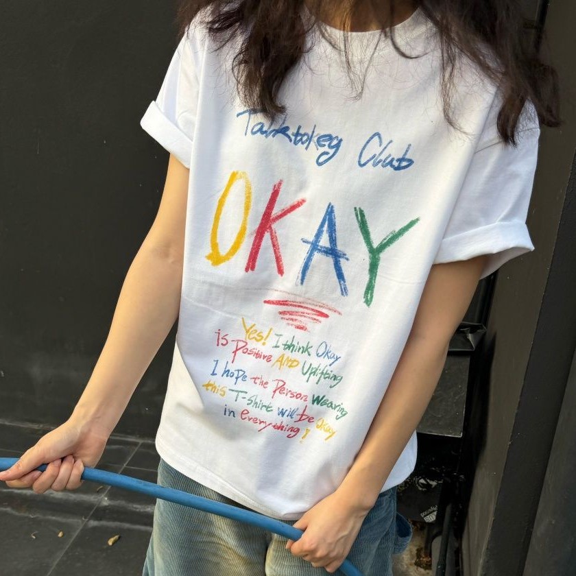 男女兼用プリント半袖 T シャツ