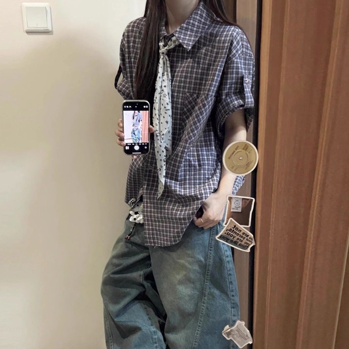 チェック半袖シャツ クラシックヴィンテージ