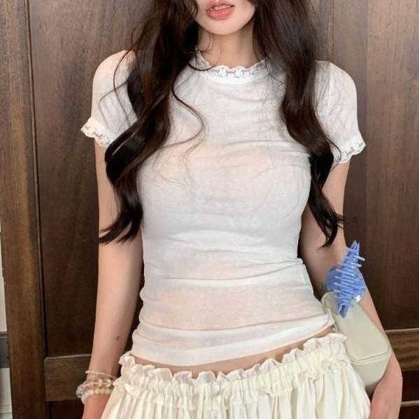 プレッピー レーストリミング スリムフィット 半袖Tシャツ
