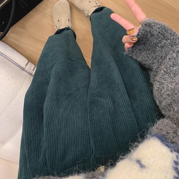 コーデュロイ ルーズワイドパンツ レディース デイリー