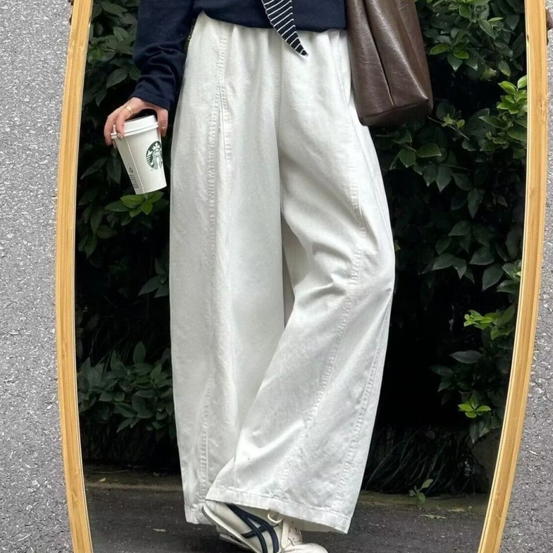 ウエストゴム ルーズワイドパンツ