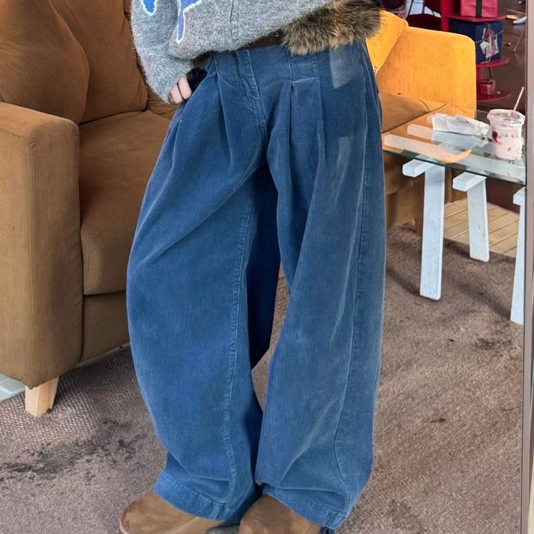 ハイウエストコーデュロイワイドパンツ "home-products"