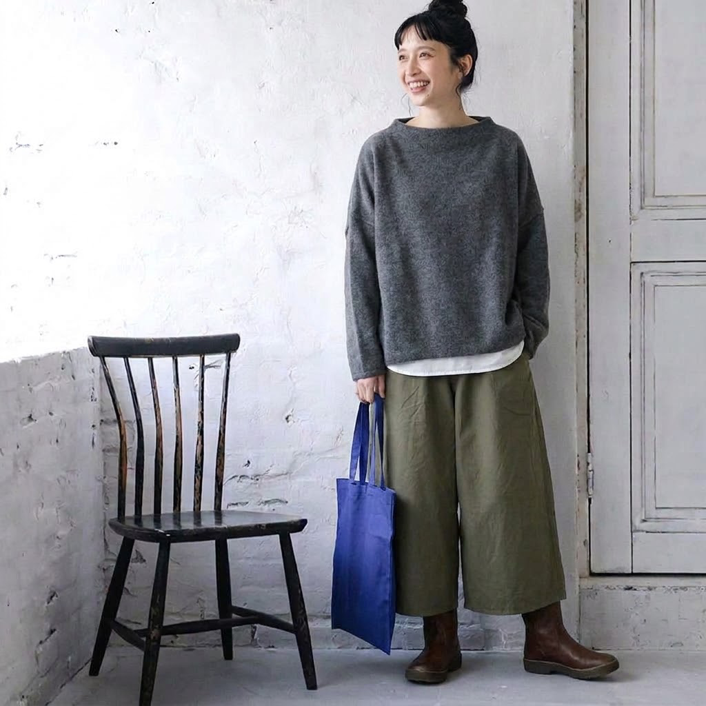 【再入荷予定】シンプルなトップス、どんなシーンにも馴染むパンツセット "home-products"