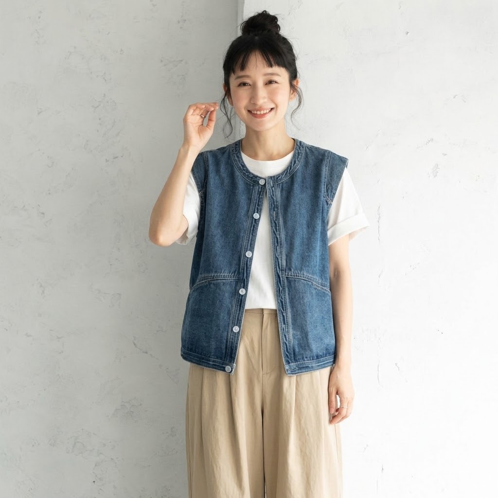 着回し力抜群 ゆったりベスト